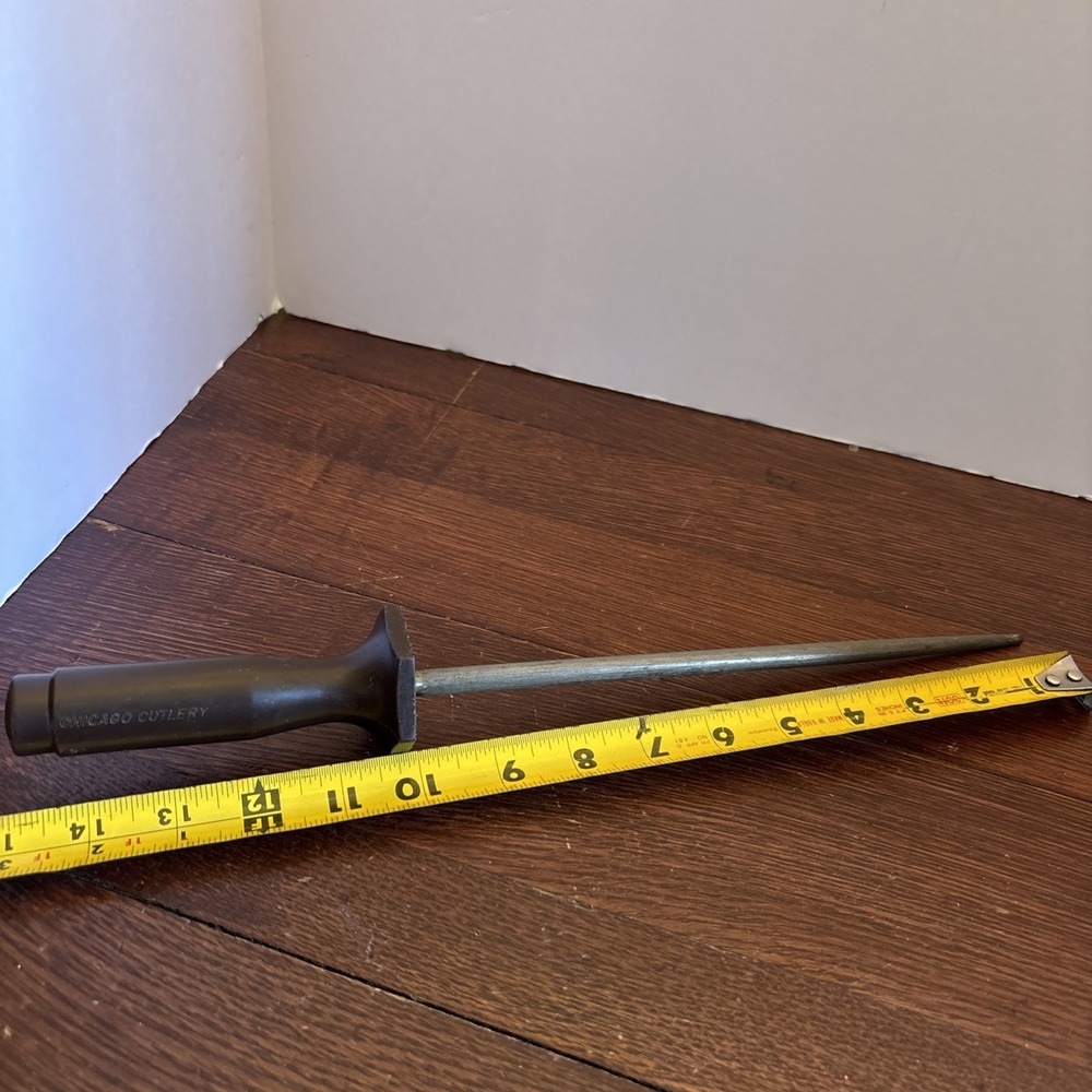 Chicago Cutlery 10" Sharpening Steel Commercial Quality Knife Made In USA 1987
